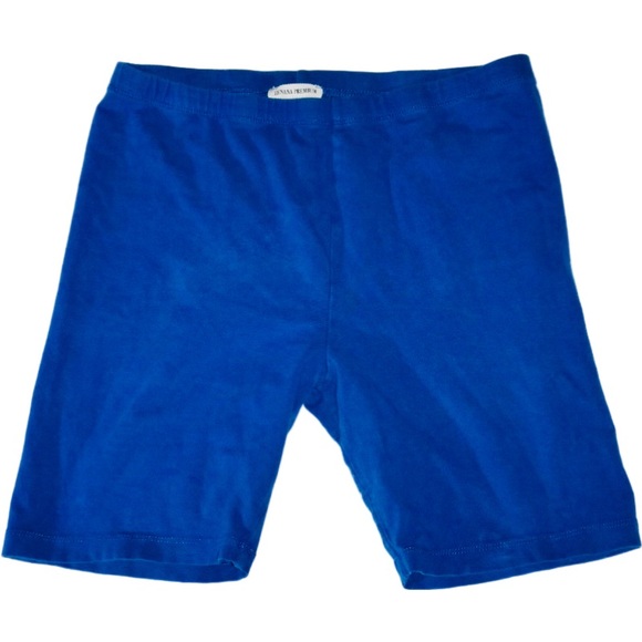 Ladies high waisted large blue long spandex Zenana premium running shorts comfy - Picture 2 of 12